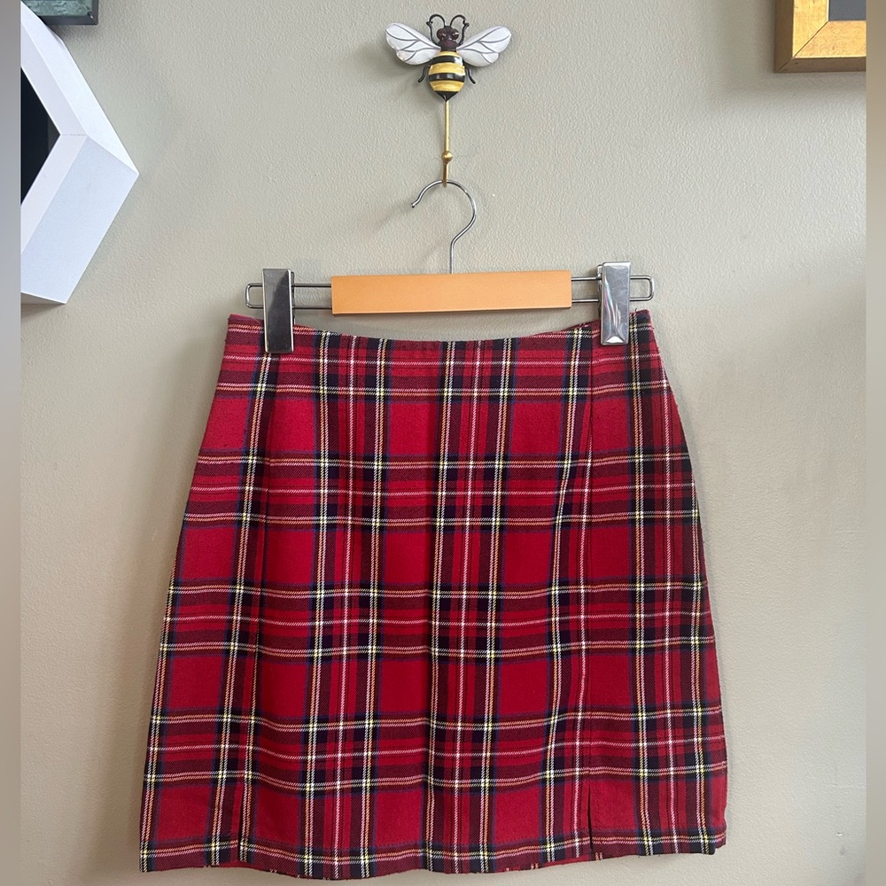 Brandy Melville Plaid Mini Skirt